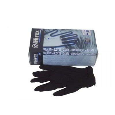 GUANTI HIREX POWDER FREE BLACK S X100
